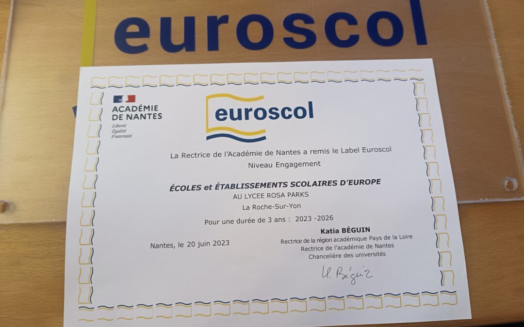 Renouvellement du Label Euroscol